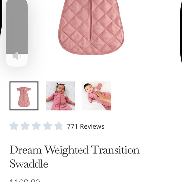 Dreamland Transition Quilted Pink Baby Sleep Sack - Picture 5 of 7